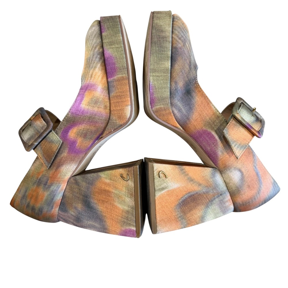 Circus Sam Edelman Kay Platform Mary Jane Size 6 Tan Abstract Retro Mod Fairy - Picture 10 of 16